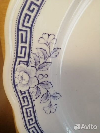 Большое антикварное блюдо Brown-Westhead, Moore &