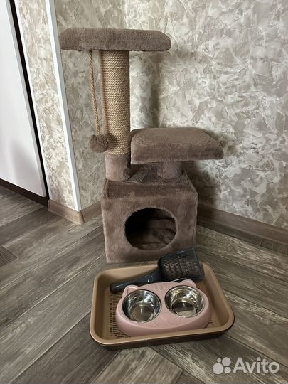 Домик для кошки с когтеточкой бу