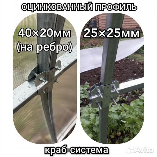 Теплица 3 на 6 из поликарбоната