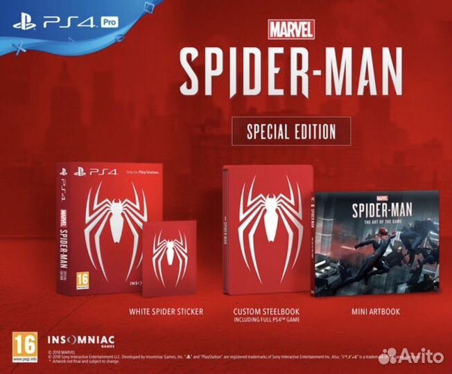 Spider Man Special Edition Steelbook New PS4 / PS5