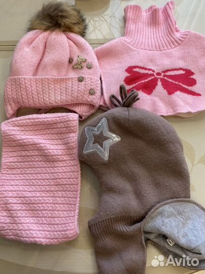 Комплект шапка, шарф