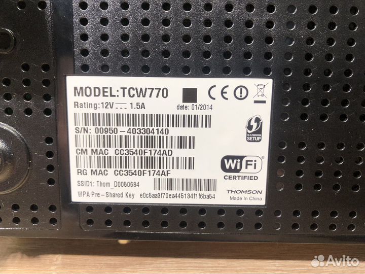 К.2151 Роутер Thomson TCW770