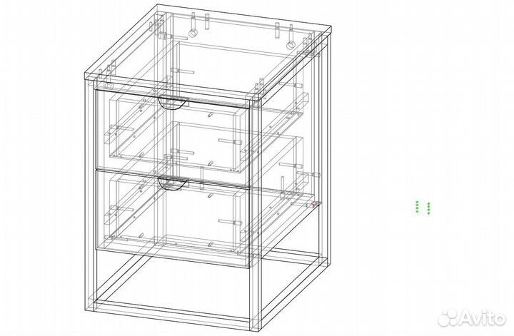 Тумба прикроватная лофт