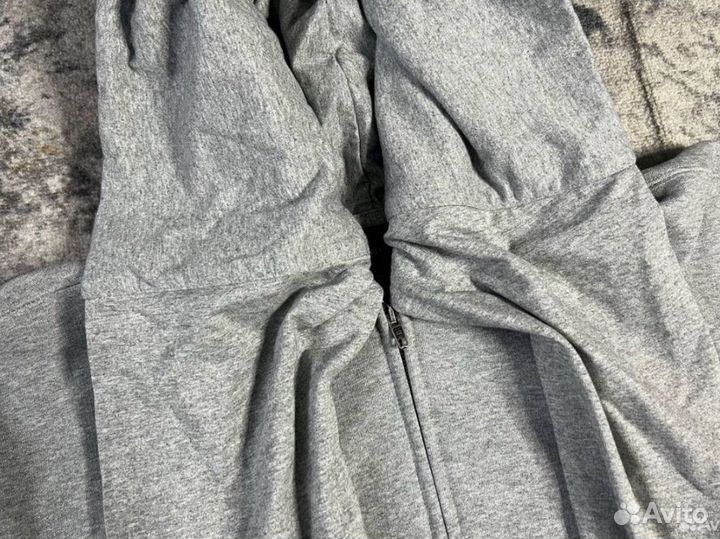 Balenciaha 24SS Incognito Unity Zip-Up Hoodie grey
