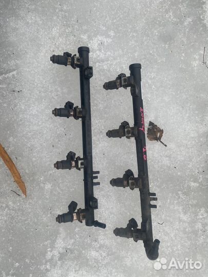 Рейка топливная в сборе рено дастер 2л