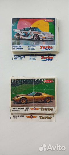 Вкладыши от жвачки turbo турбо