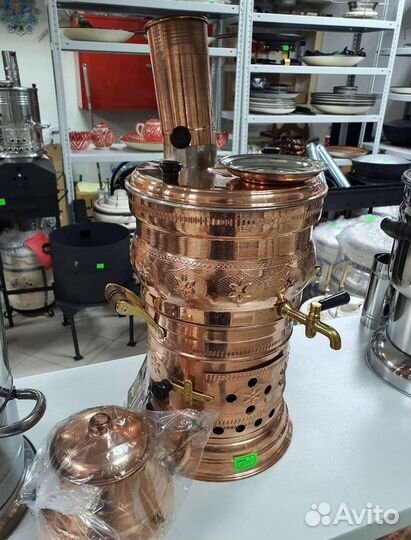 Самовар Турецкий на углях медный