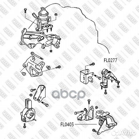 Опора двс FL0277 fixar
