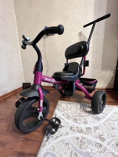 Детский велосипед с родительской ручкой