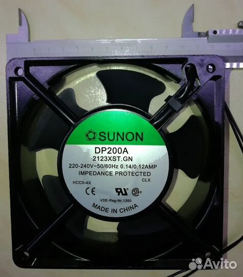 Вентилятор приточно-вытяжной 220В 120мм