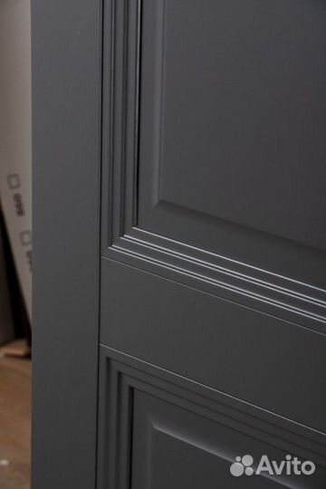 Дверь межкомнатная «Соло Винил» цвет Антрацит