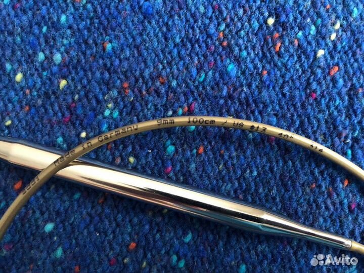 Спицы Addi Premium супергладкие 9.0, 100см леска