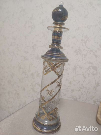 Графин из Египта с ажурным нарезным рисунком