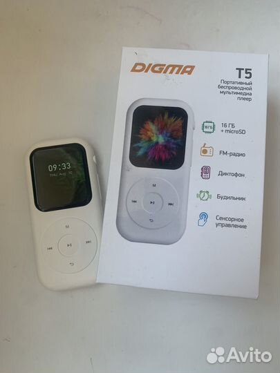 Плеер mp3 digma t5 новый