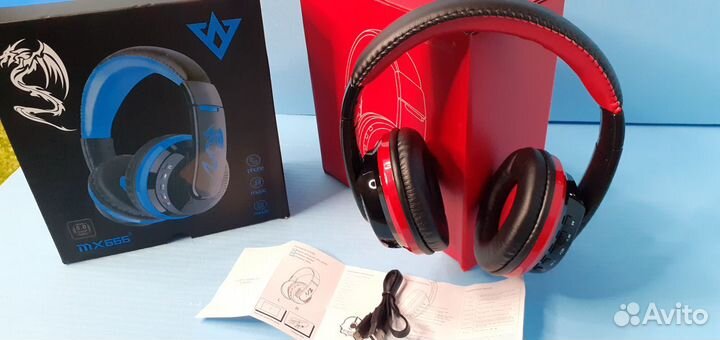 Наушники Demon Dragon 666 Микрофон Блютуз Радио