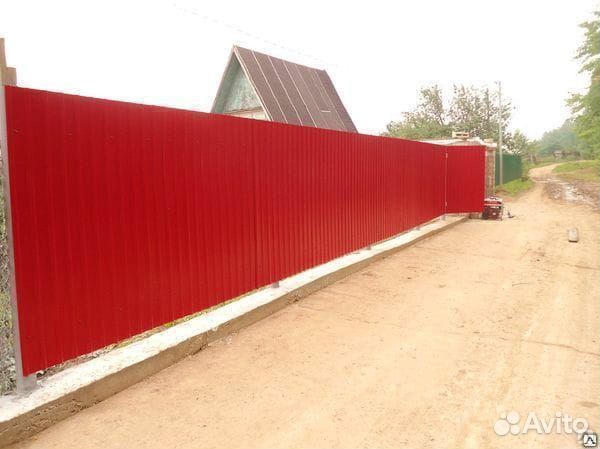 Забор из профнастила