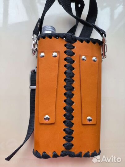 Фляга кожаная 0,5 новая