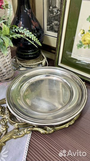 Подстановочная тарелка. Серебрение