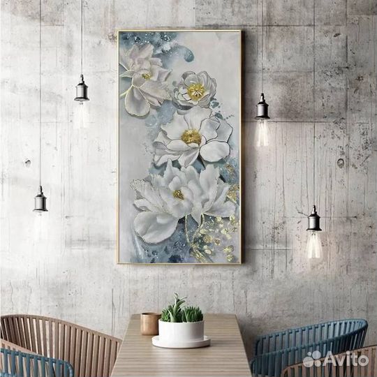 Картина на хосте Интерьерная «Цветы»