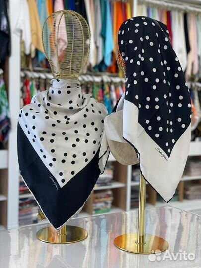 Платки полулюкс Dolce&Gabbana в горох