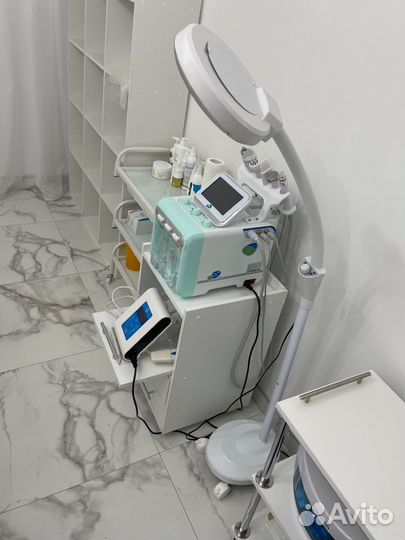 Лампа лупа напольная