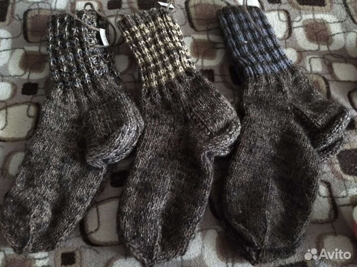 Носки вязаные мужские, ручной работы