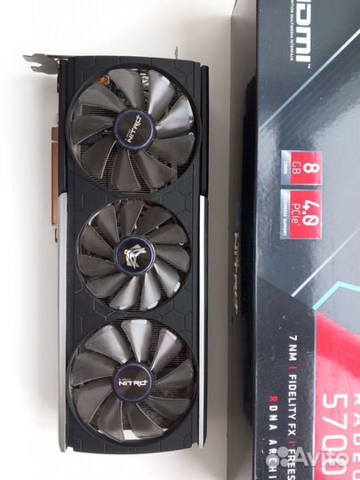 Видеокарта RX 5700 xt sapphire nitro