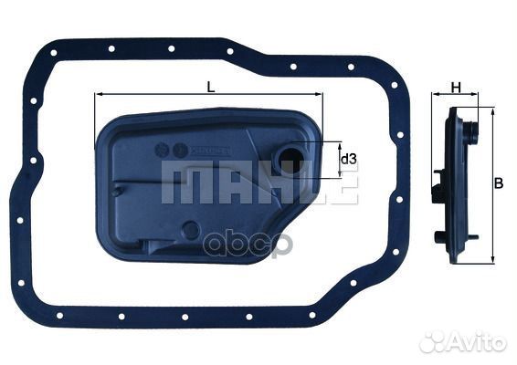 Фильтр АКПП ford focus II HX149D Mahle/Knecht