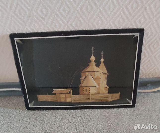 Картина 3D из соломки