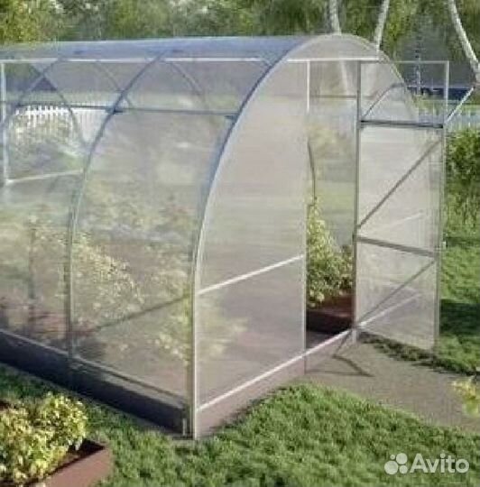 Теплица двойная дуга