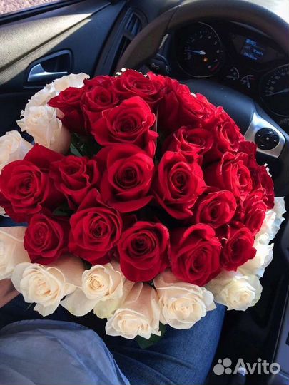 Цветы розы букет