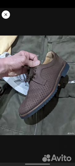 Оригинальные обувь 40-40.5+кypточка М замша