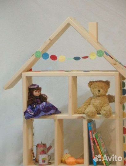 Детский домик. Полочка для детей. Кукол. Книг