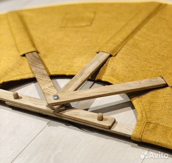 Веер для бани (цвет шафран)