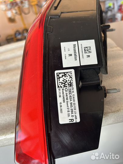 Комплект задних фонарей на audi Q3