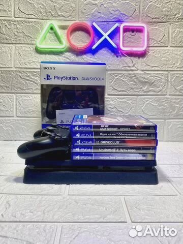 Приставка Sony PS4 slim 500GB 5 игр