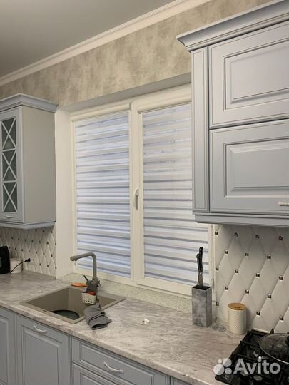 Рулонные шторы день ночь