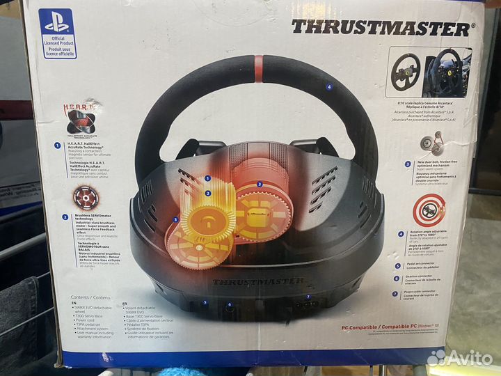 Руль thrustmaster t300 alcantara