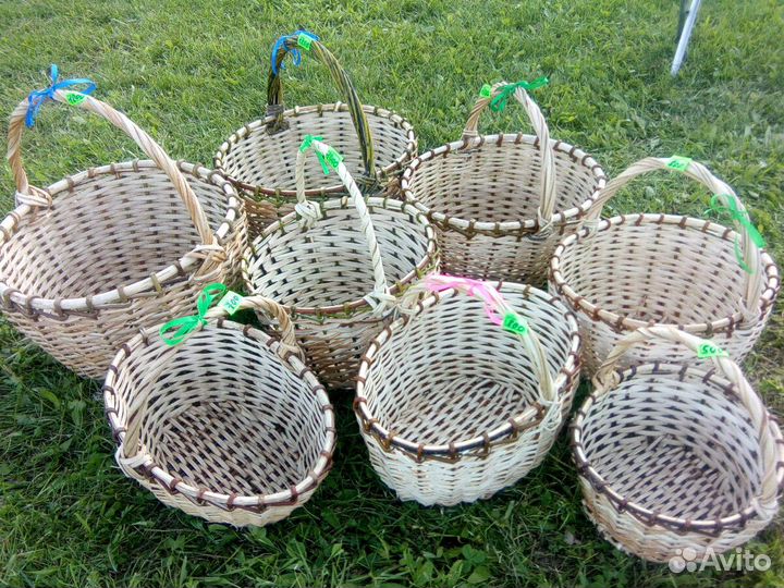Корзины плетеные ручной работы в наличии
