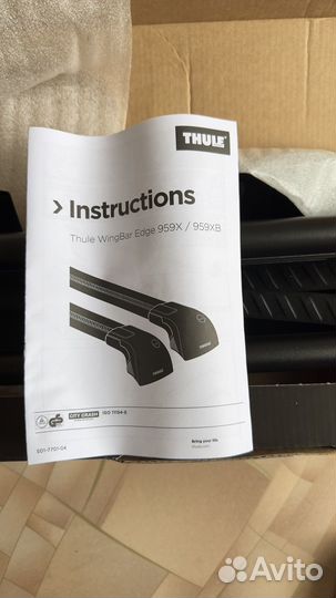 Багажник thule WingBar Edge 9595B (Black) новый