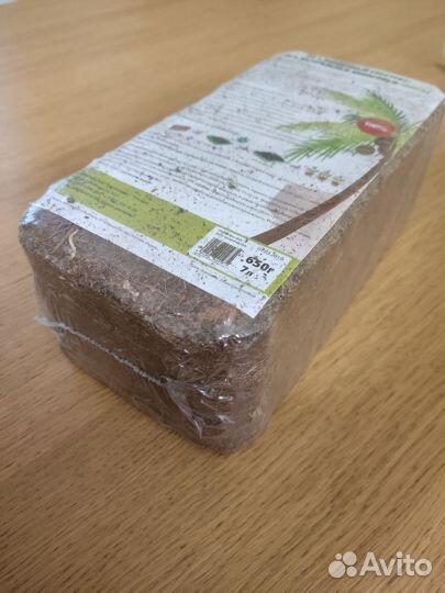 Кокосовый субстрат в брикете на 7 литров