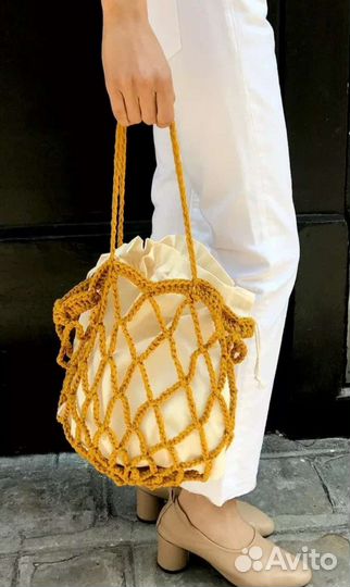 Сумка авоська макраме