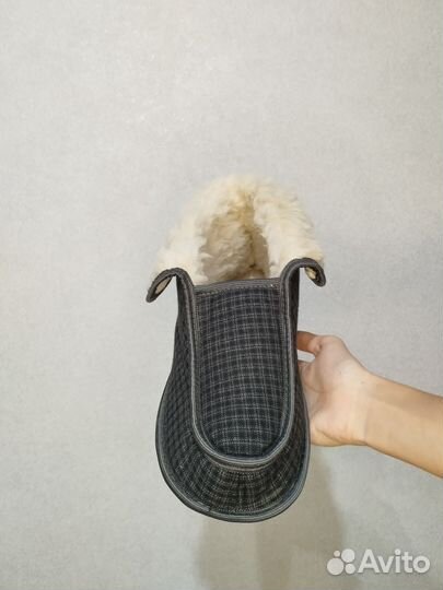 Меховые тапочки, глубокие