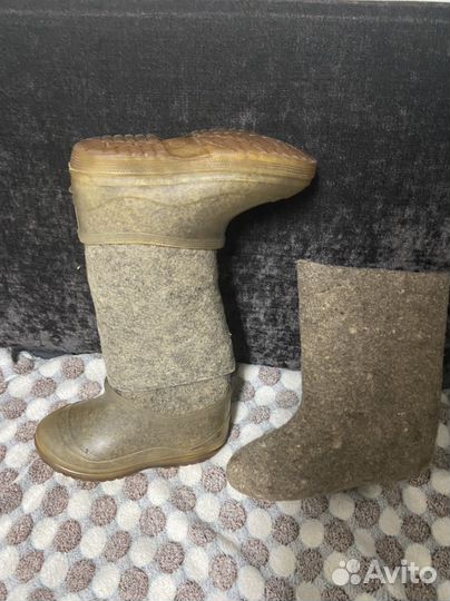 Валенки с галошами