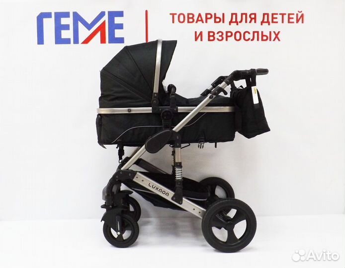 Детская коляска (3в1) Luxmom 558, чёрная