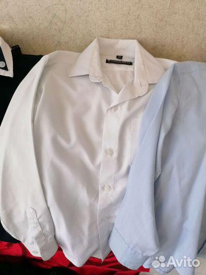 Синяя школьная форма 128 с обувью