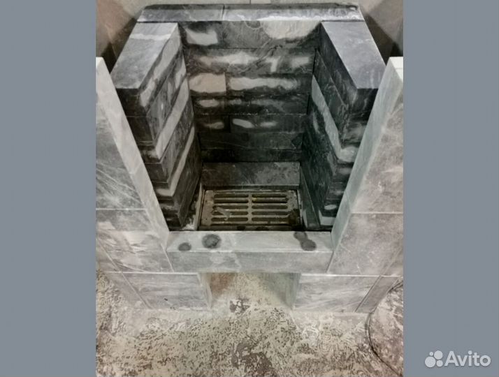 Печь камин теплонакопительная