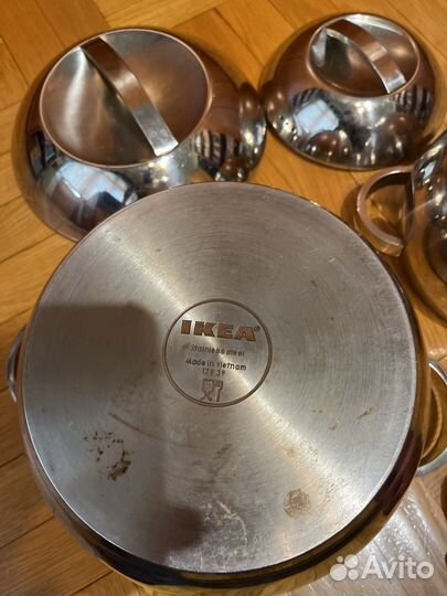 Кастрюли IKEA стальные