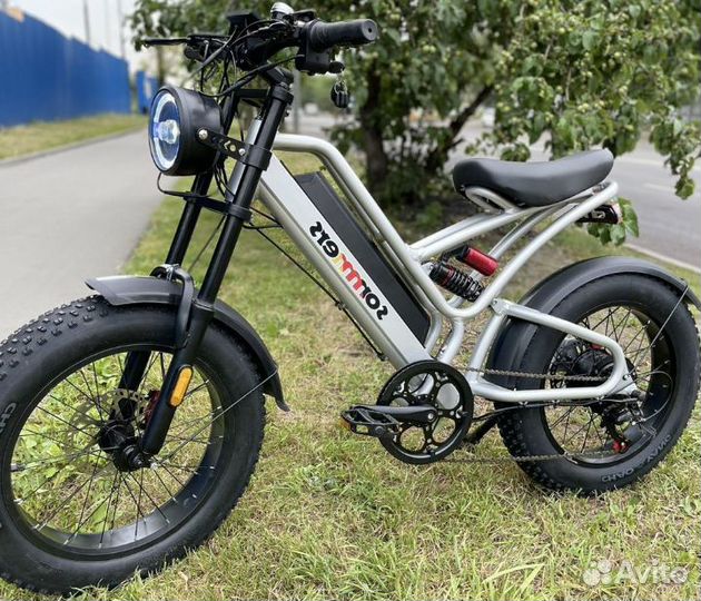 Мощный электровелосипед sommers фэтбайк двухподвес