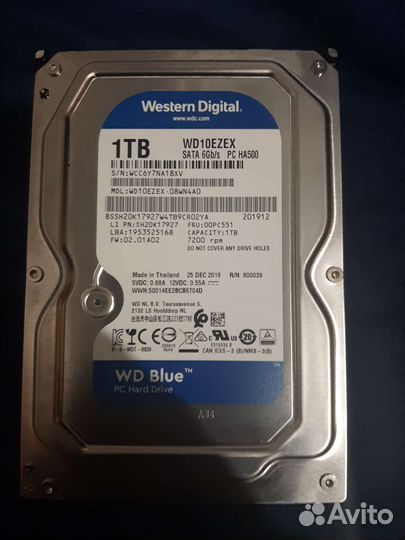 Жесткий диск 1 тб WD blue